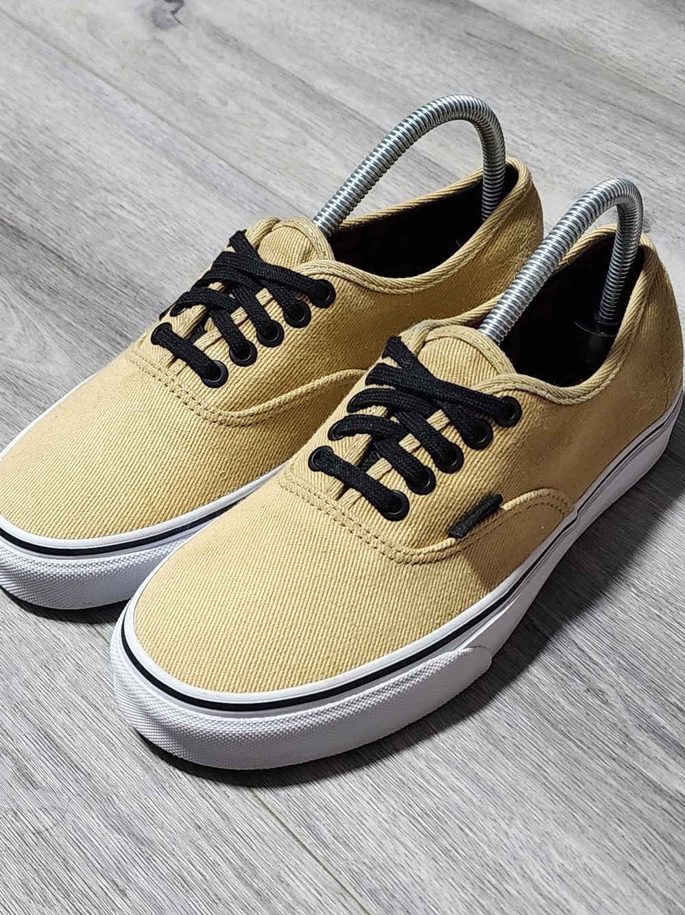 NWOB Vans Authentic Low Top Brown Tan Canvas Sneakers Womens Size 8.5 Mens 7